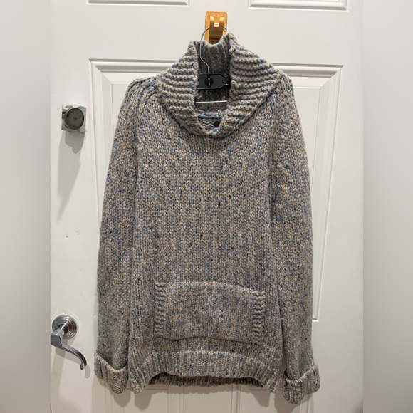 Crew Donegal Wool Shawl Sweater.